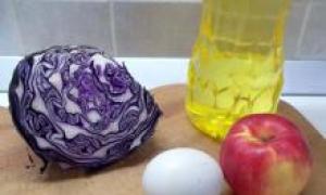 Салат из красной капусты: рецепт приготовления